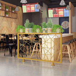 餐厅饭店矮隔断A015