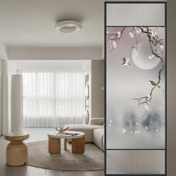 艺术玻璃屏风Y047