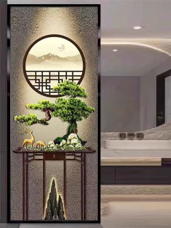 艺术玻璃屏风Y016