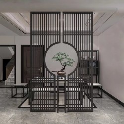 镂空金属屏风L023