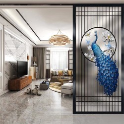 艺术玻璃屏风Y031