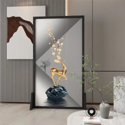 艺术玻璃屏风Y036