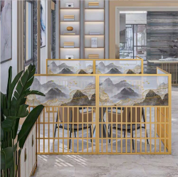 餐厅饭店矮隔断A032