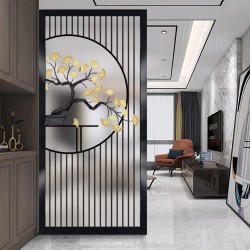 艺术玻璃屏风Y006