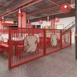 餐厅饭店矮隔断A208