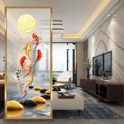 艺术玻璃屏风Y008