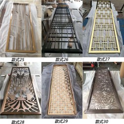 镂空金属屏风L105