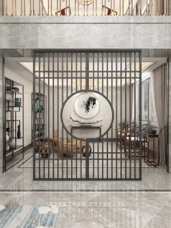 镂空金属屏风L032
