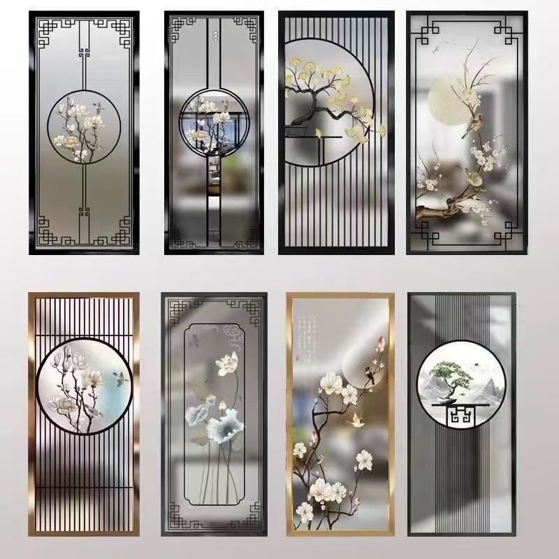 艺术玻璃屏风X015