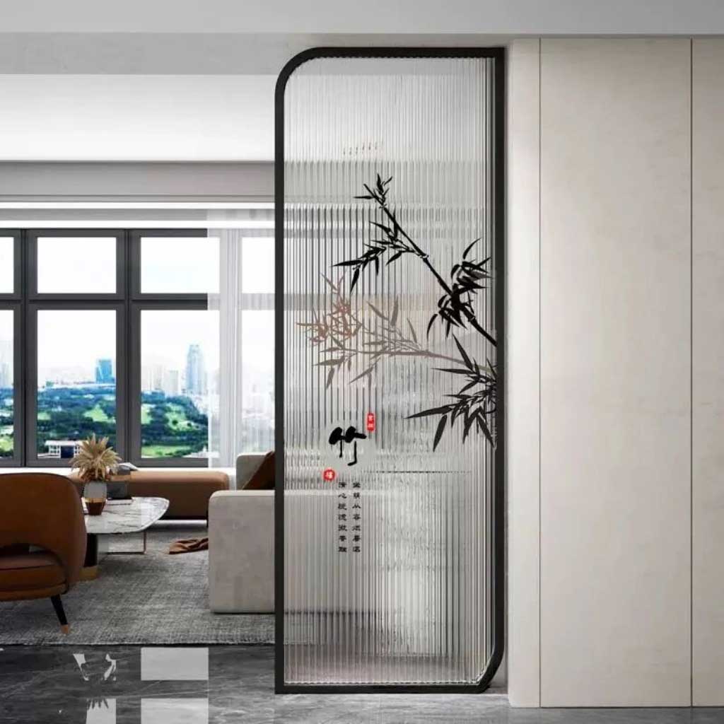艺术玻璃屏风X164