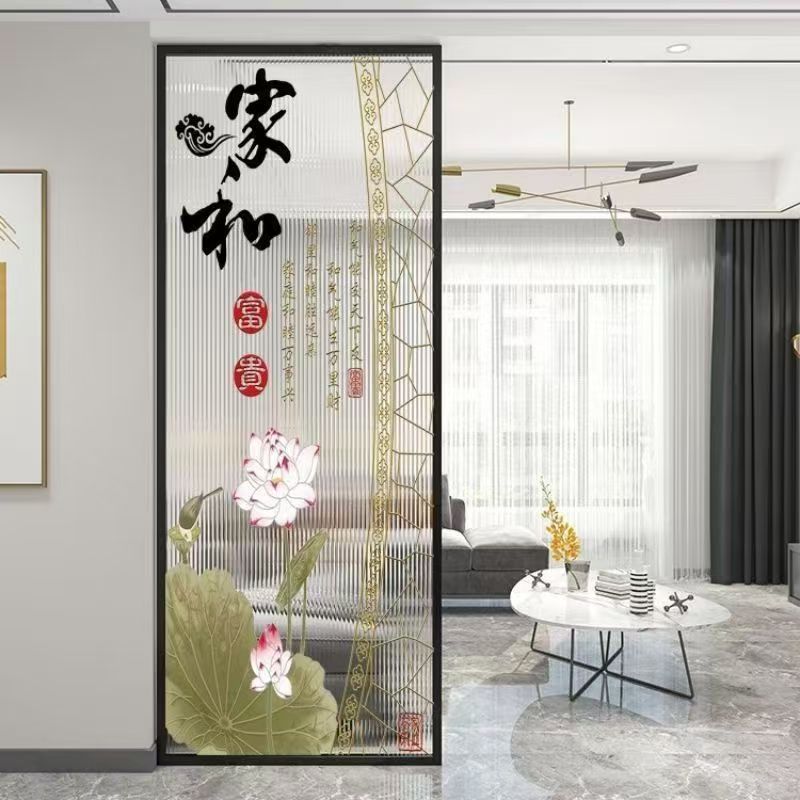 艺术玻璃屏风X170